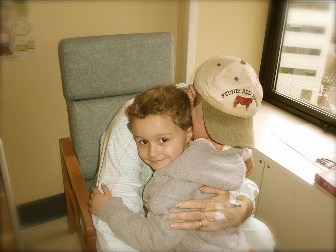 Keith and Carson at Swedish Hospital in Seattle, Washington