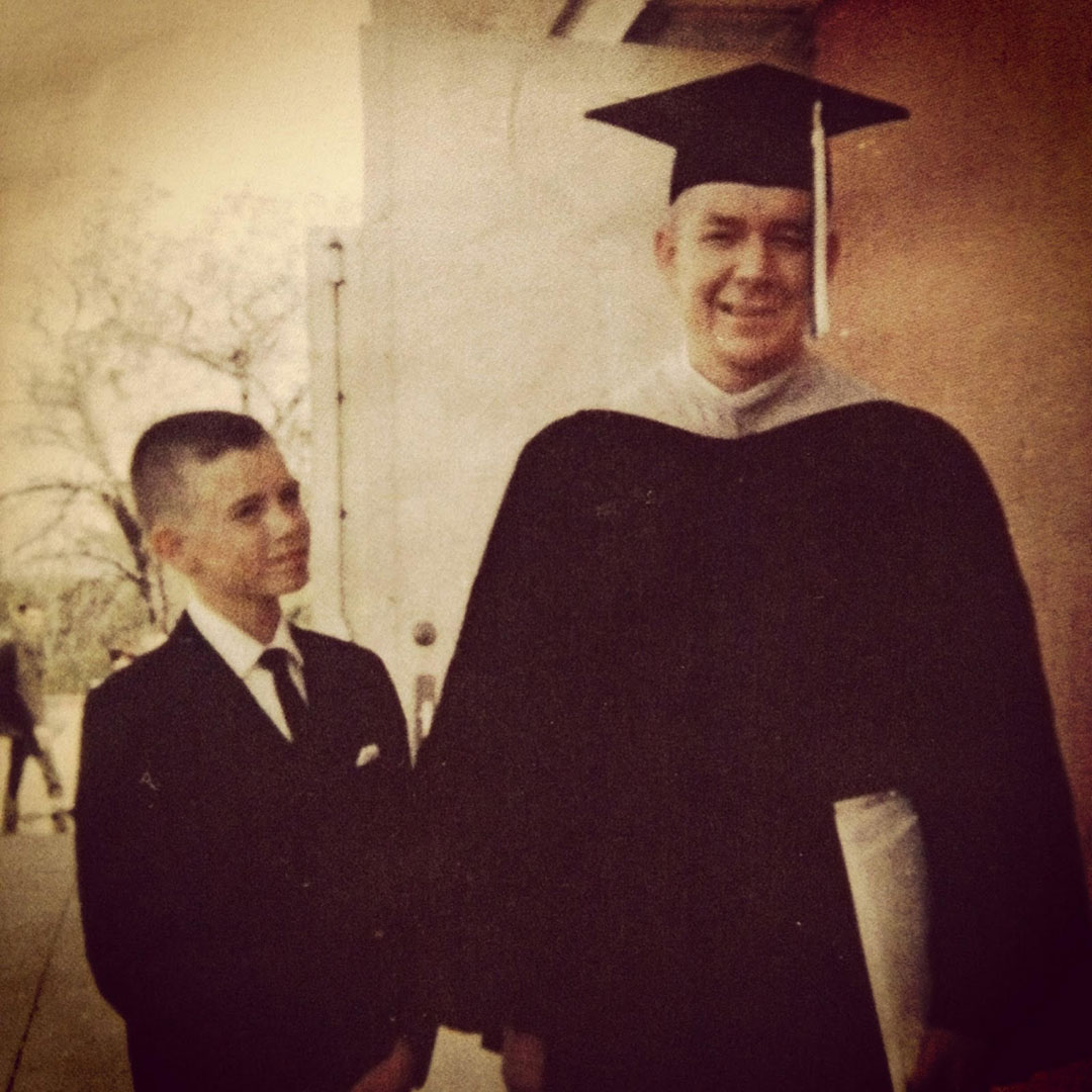 My dad and grandpa at his graduation from Palmer Chiropractic College in 1966