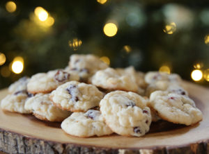 Cranberry Snow Cookies
