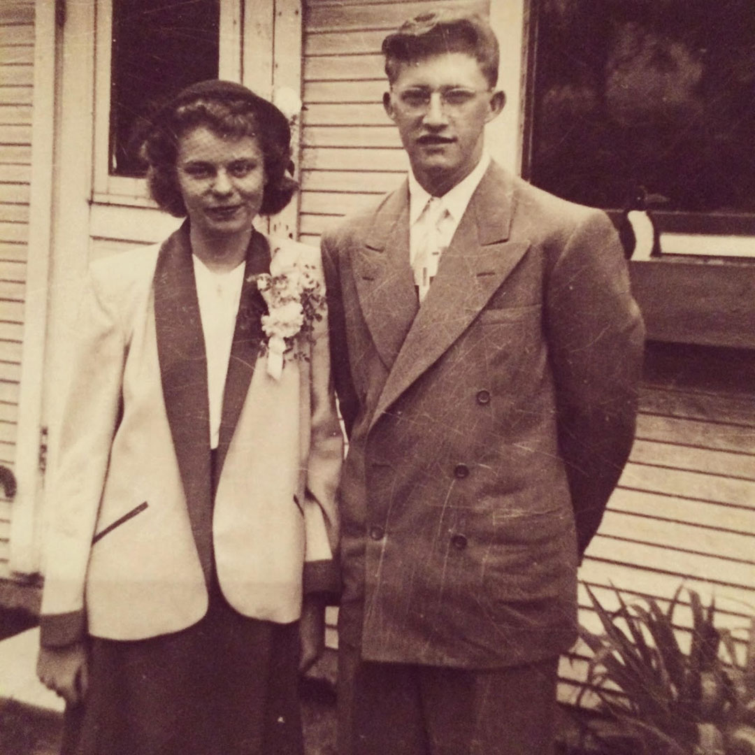 My grandparents - Rodger Dean Campbell and Barbara Jean Kabel Campbell on their wedding day October 20, 1950